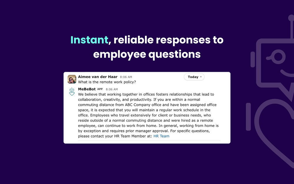 MeBeBot primary marketing image — Brilliant Bots app on the Slack Marketplace