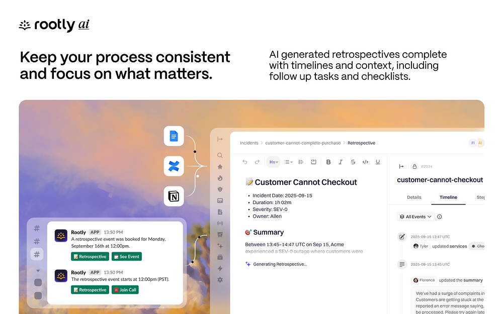 Rootly integration setup — Brilliant Bots app on the Slack Marketplace