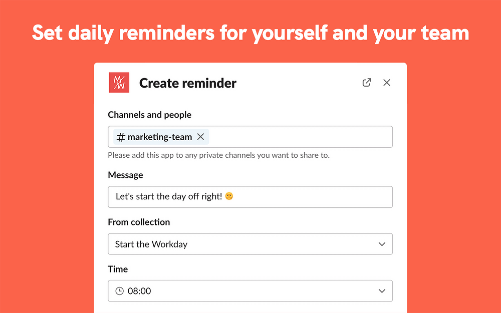 MyMOWO primary marketing image — Health & Wellness app on the Slack Marketplace