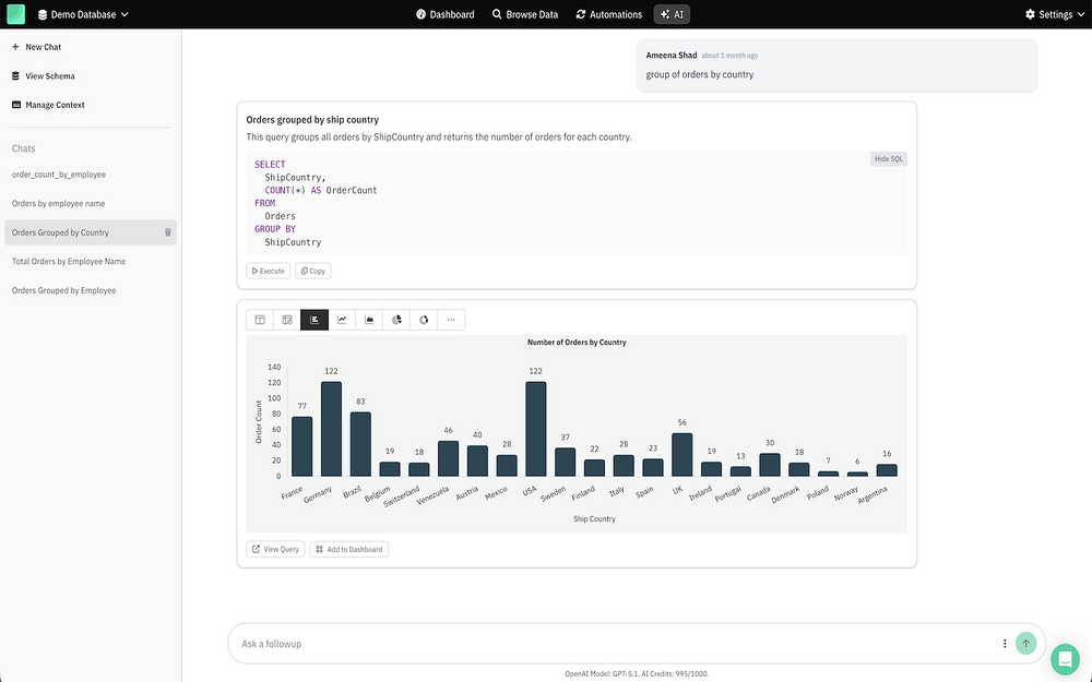 Draxlr | SQL DB Data change alerts feature detail — Analytics app on the Slack Marketplace