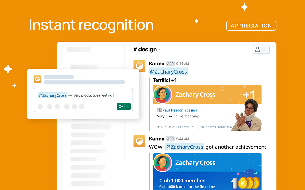 Karma integration setup — Health & Wellness app on the Slack Marketplace