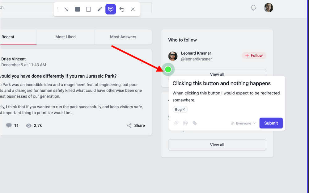 Feedbucket settings interface — Customer Support app on the Slack Marketplace
