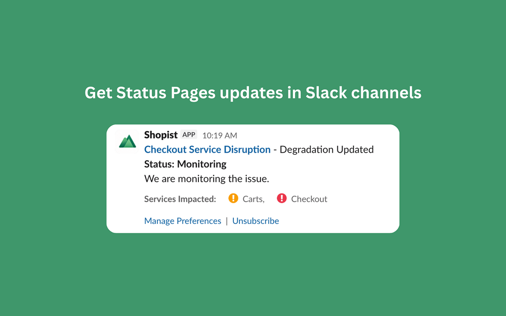 Datadog Status Pages primary marketing image — Developer Tools app on the Slack Marketplace