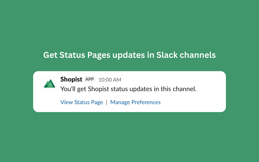 Datadog Status Pages feature detail — Developer Tools app on the Slack Marketplace