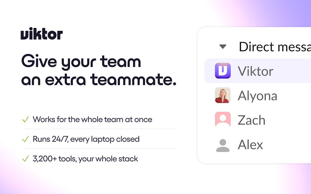 Viktor settings interface — Project Management app on the Slack Marketplace